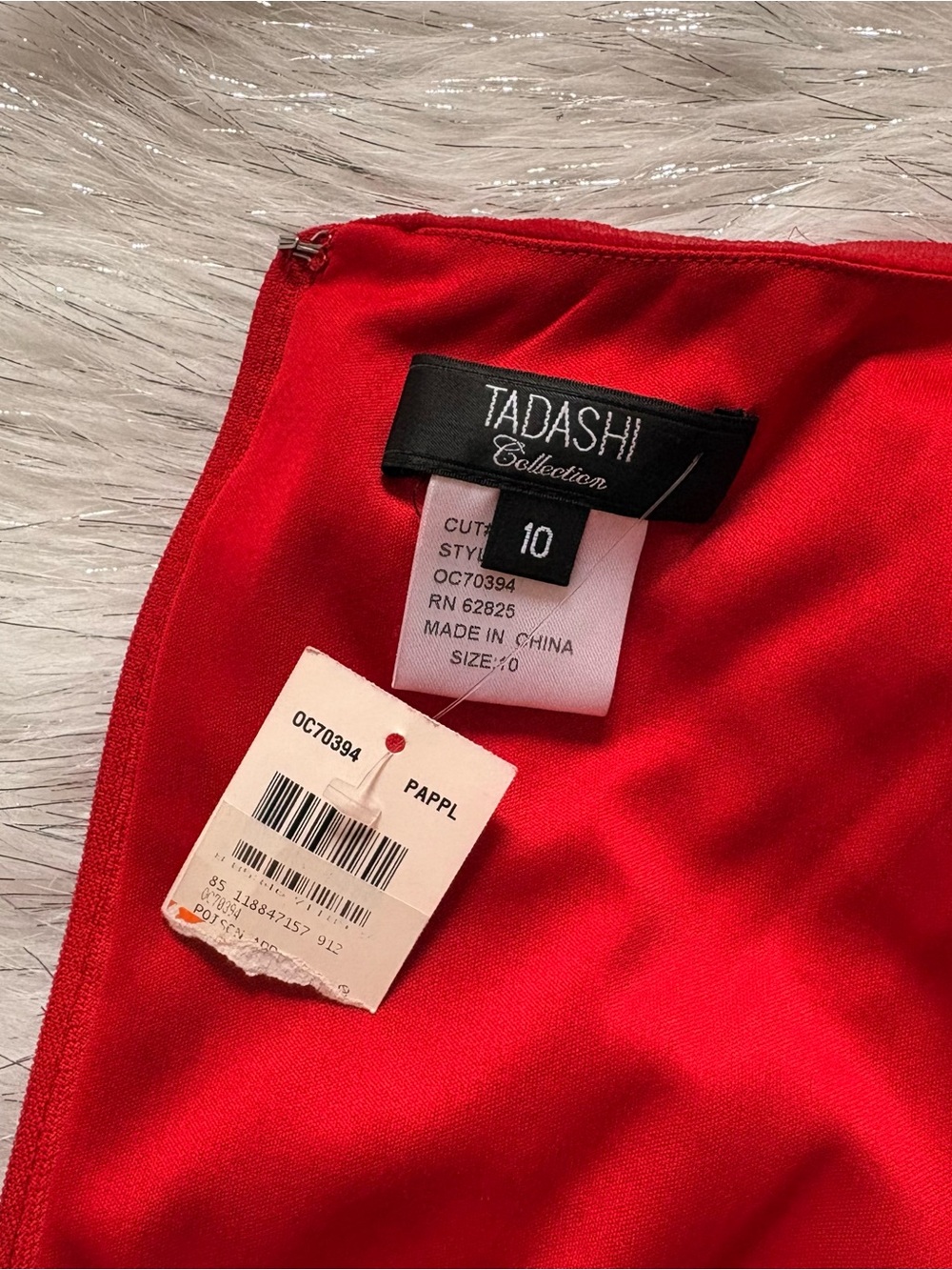 Red Ruffled One-Shoulder Women’s Blouse - Picture 7 of 7